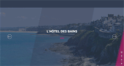 Desktop Screenshot of hoteldesbains-granville.com
